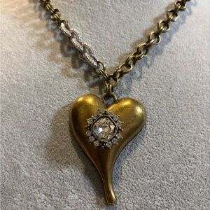 Gold Heart Pendant Necklace
